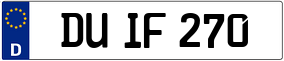 Trailer License Plate